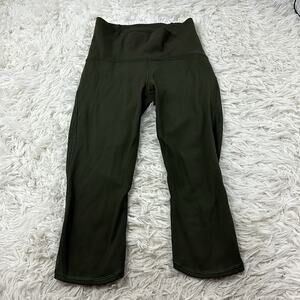 Lululemon Train Times Crop 17" Dark Olive